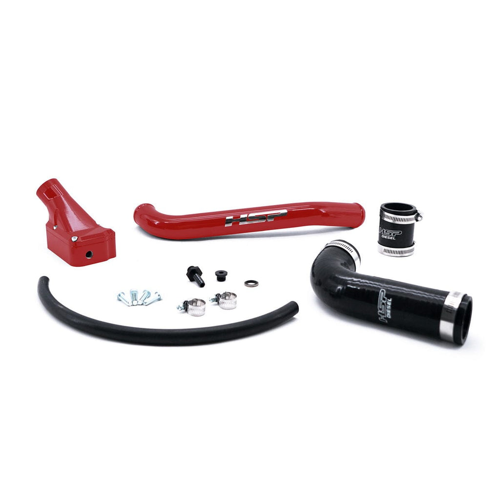 HSP Billet Thermostat Housing Kit (2001-2005 Chevrolet / GMC) Engine Coolant Thermostat Housing HSP Diesel Blood Red 