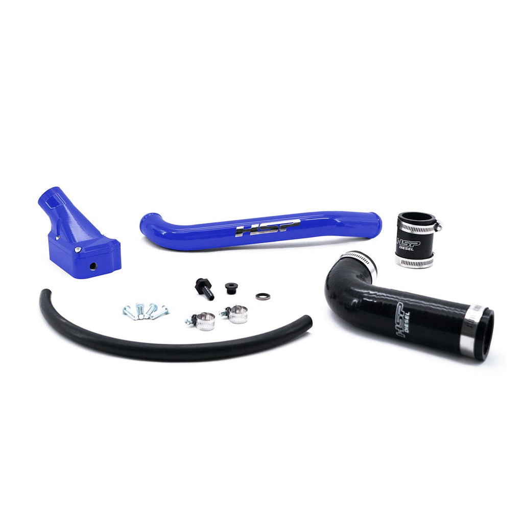 HSP Billet Thermostat Housing Kit (2001-2005 Chevrolet / GMC) Engine Coolant Thermostat Housing HSP Diesel Candy Blue 