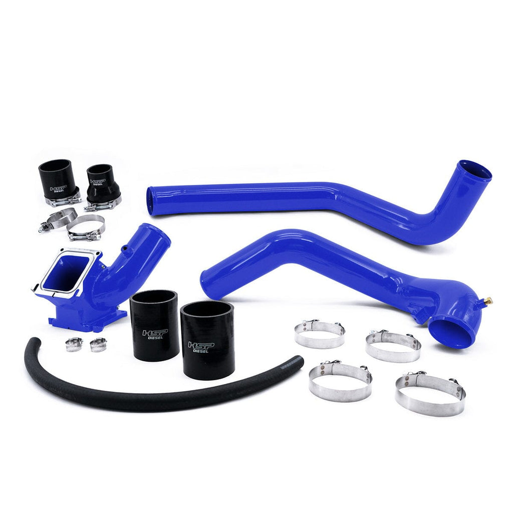 HSP Intercooler Charge Pipe Bundle (2006-2010 Chevrolet / GMC) Intercooler Pipes HSP Diesel Candy Blue 