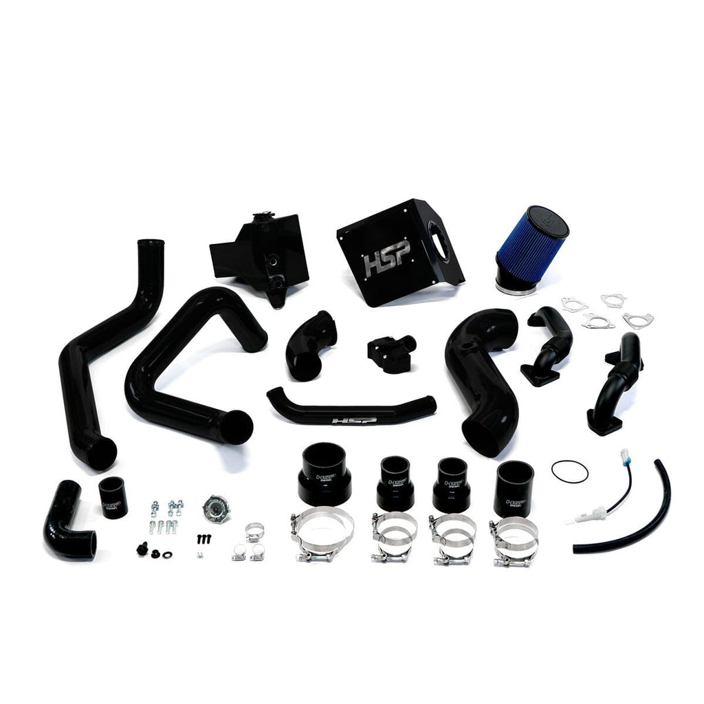 HSP Deluxe Max Air Flow Bundle (2003-2004 Chevrolet / GMC) Cold Air Intake HSP Diesel Satin Black 