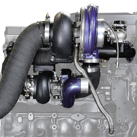 ATS Aurora 3000/5000 Compound Turbo System Fits 1994-Early 1998 5.9L Cummins Turbocharger Kit ATS Diesel Performance 