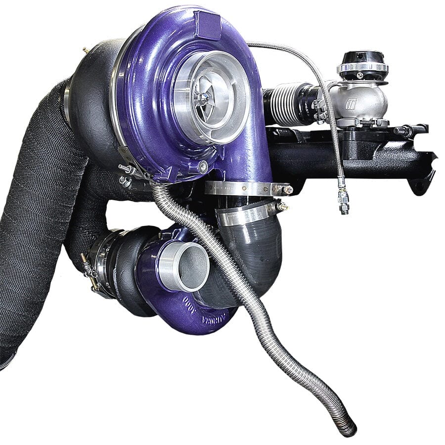 ATS Aurora 3000/5000 Compound Turbo System Fits 1994-Early 1998 5.9L Cummins Turbocharger Kit ATS Diesel Performance 