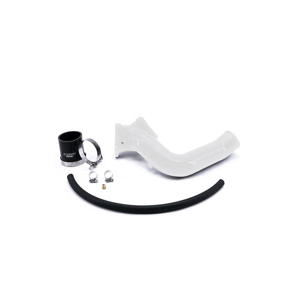 HSP Max Flow Bridge to HSP Cold Side (2004.5-2005 Chevrolet / GMC) Intercooler Pipes HSP Diesel White 