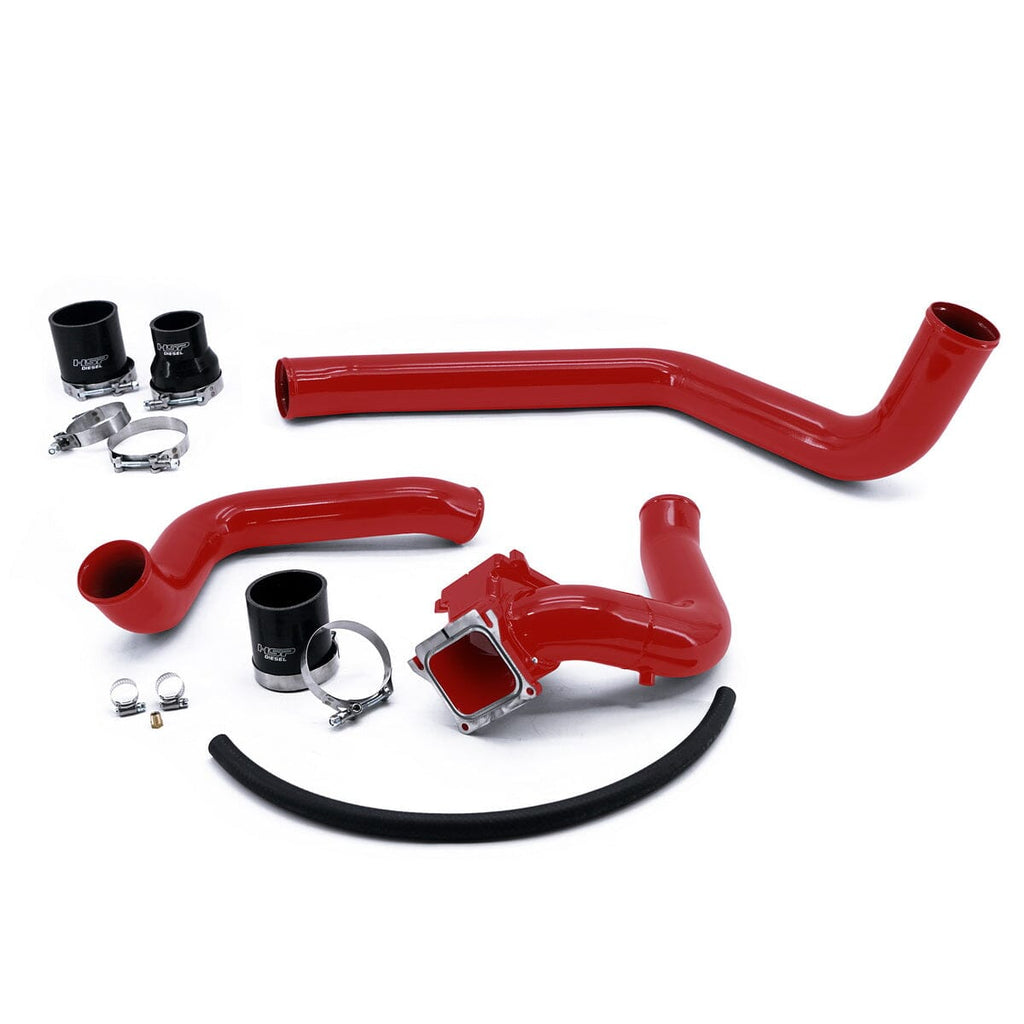 HSP Intercooler Charge Pipe Bundle (2004.5-2005 Chevrolet / GMC) Intercooler Pipes HSP Diesel Blood Red 