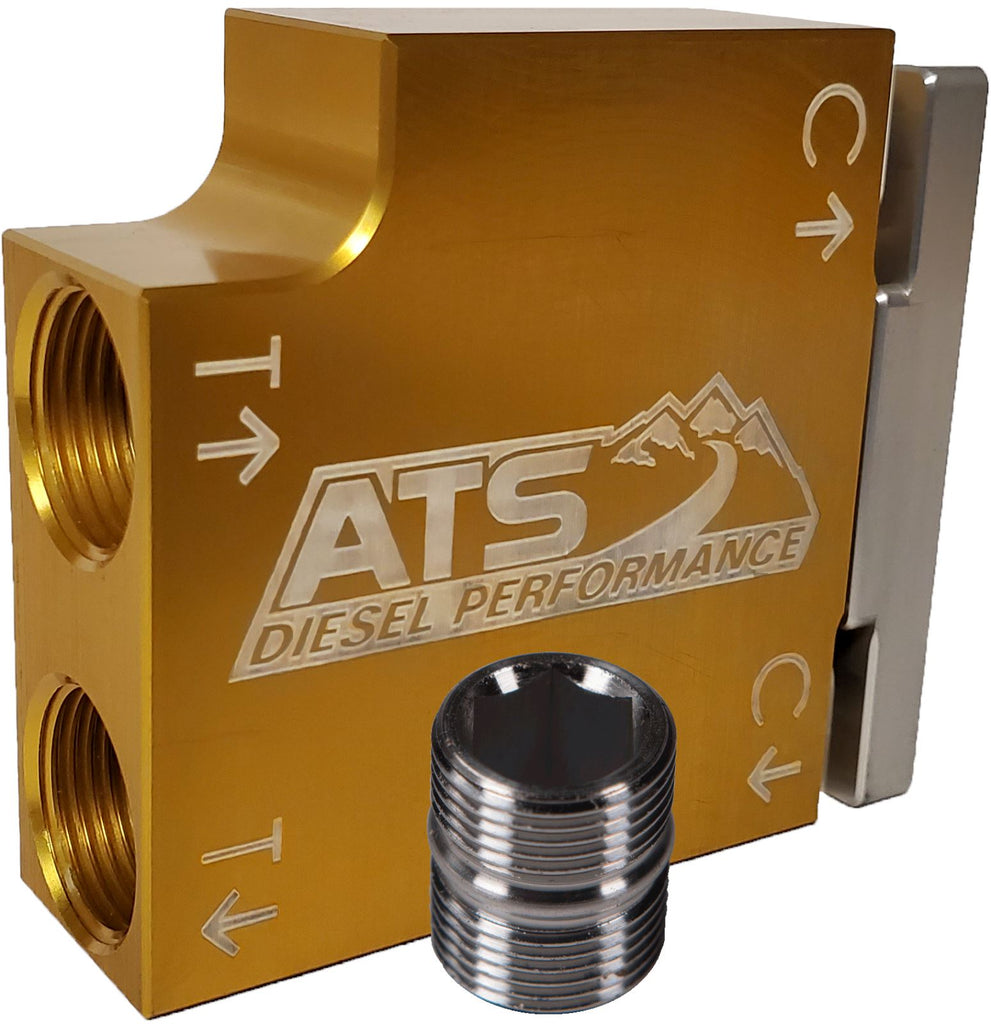 ATS Thermal Bypass Valve Up-Grade Fits 2019+ 6.7L Cummins W/ Billet Filter Coupler Engine Coolant Bypass ATS Diesel Performance 
