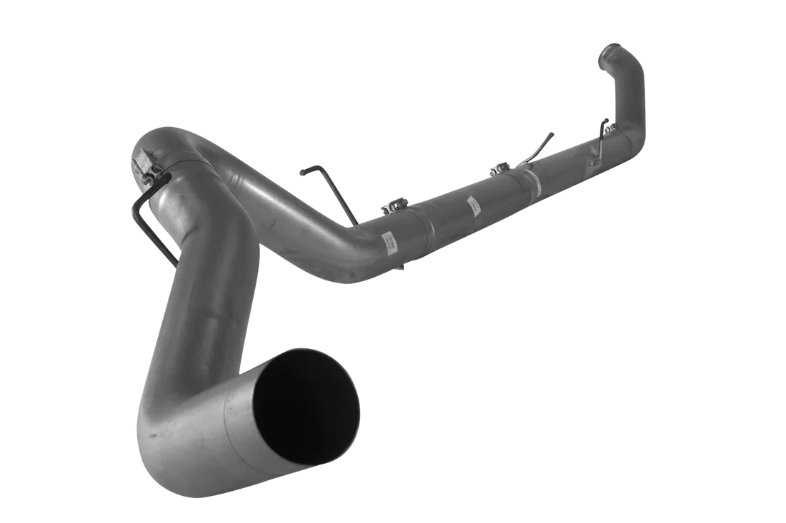 Downpipe Back Exhaust - Single (2013-2018 Dodge 2500/3500 6.7L Cummins) Exhaust DIESELR Tuning 5" No Muffler 