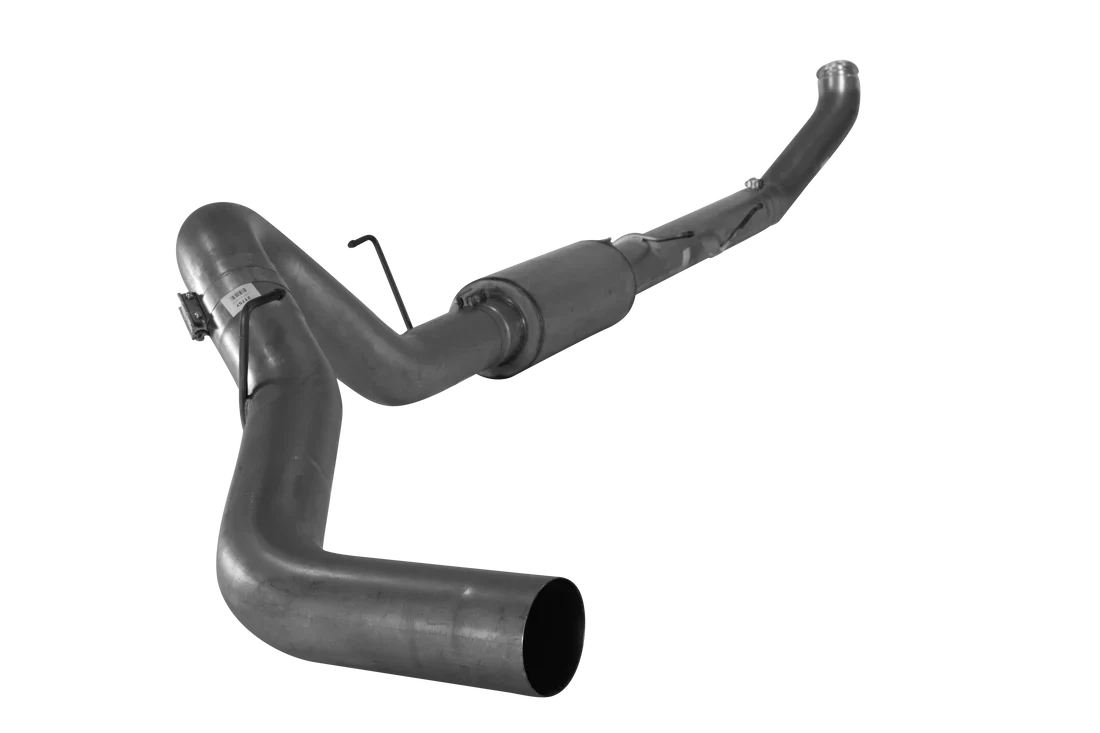 Downpipe Back Exhaust - Single (2013-2018 Dodge 2500/3500 6.7L Cummins) Exhaust DIESELR Tuning 5" With Muffler 