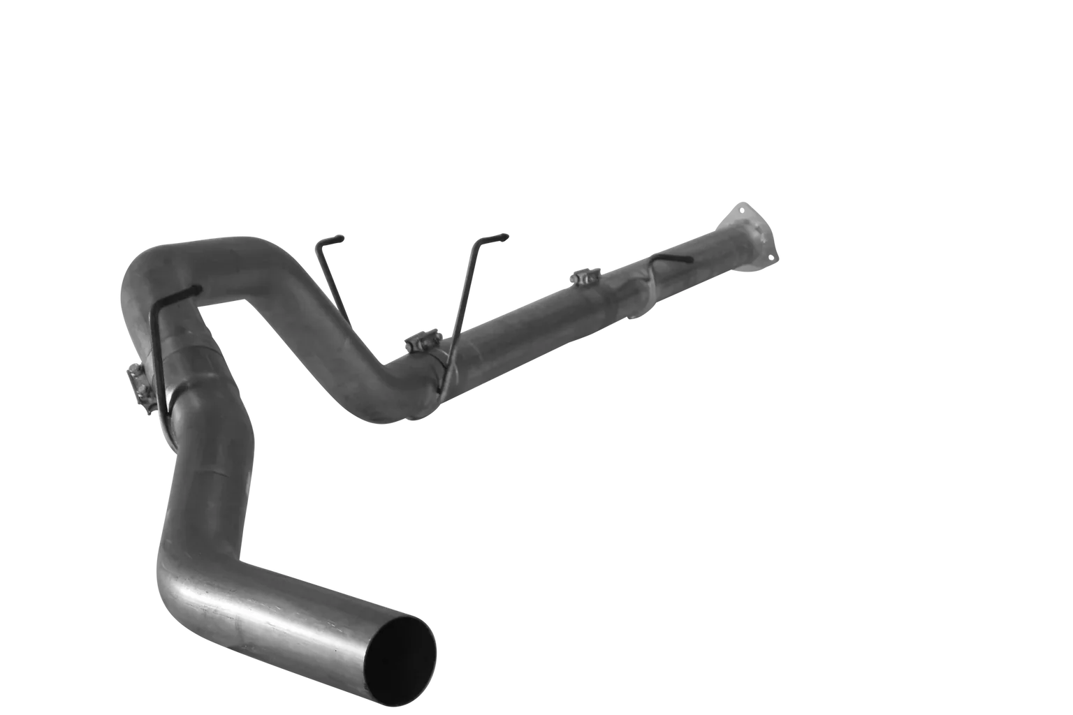 Downpipe Back Exhaust - Single (2013-2018 Dodge 2500/3500 6.7L Cummins) Exhaust DIESELR Tuning 4" No Muffler 