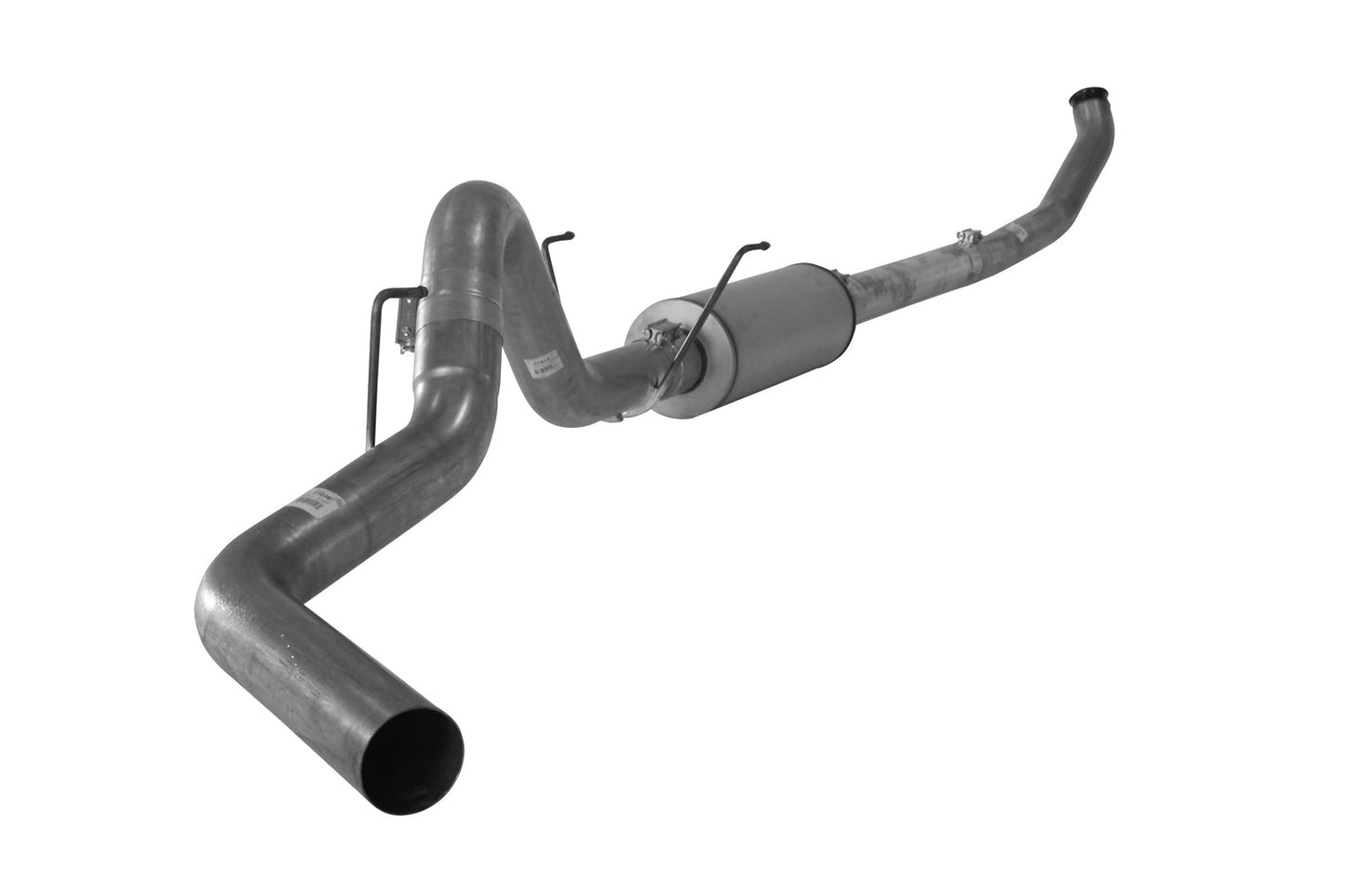 4" Turbo Back Single | 2003-2004 Dodge 2500/3500 5.9L Cummins Exhaust Flo-Pro Stainless Muffler 