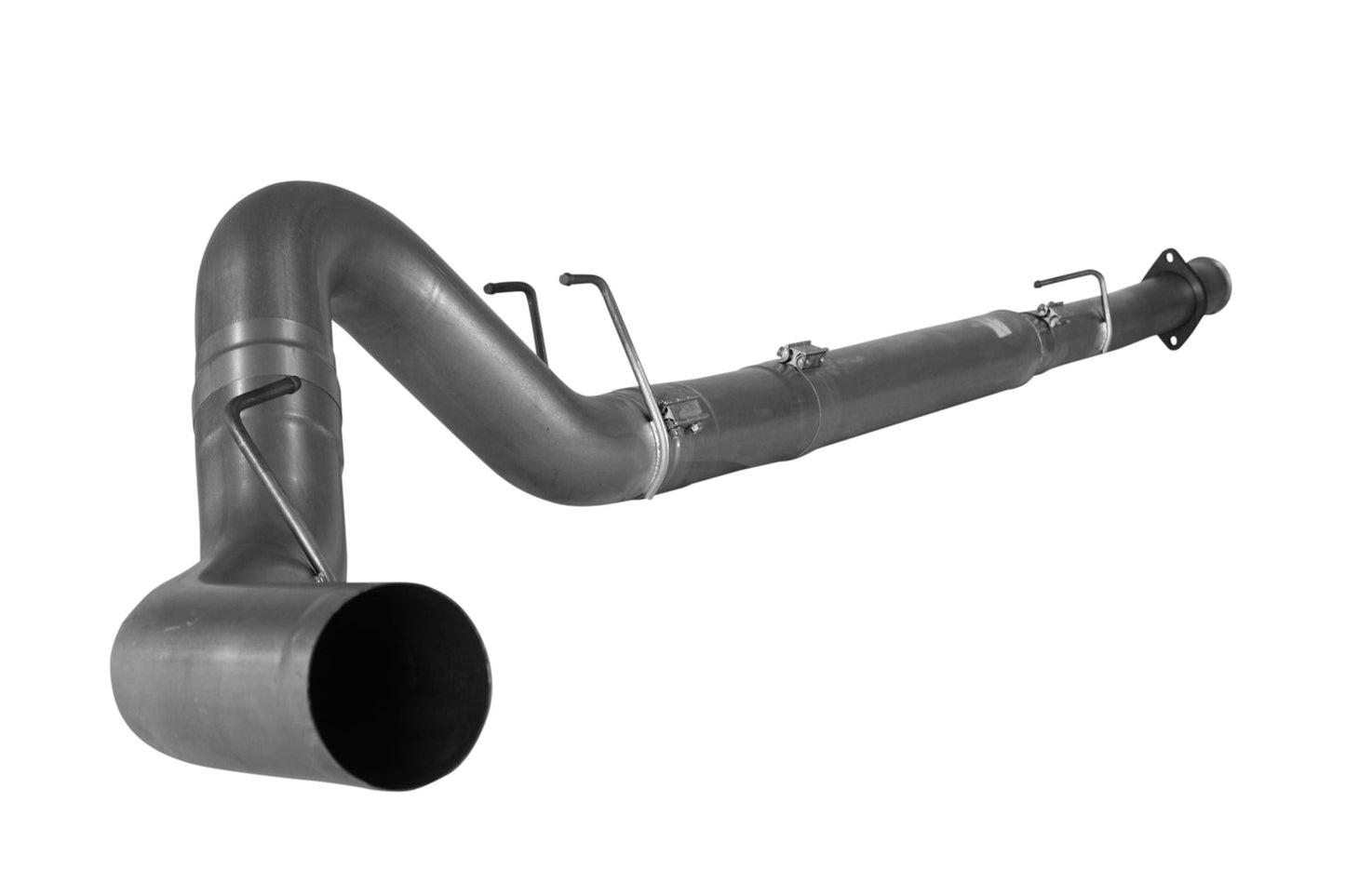 4" Downpipe Back Single | 2008-2010 Ford 6.4L F250/F350 Powerstroke Exhaust Flo-Pro Aluminized Without Muffler 