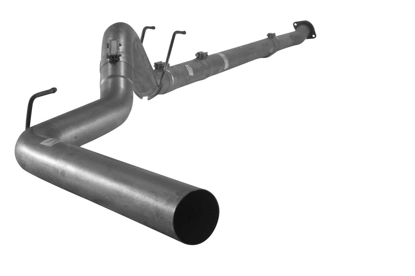 Cab & Chassis 4" Downpipe Back Single Exhaust | 2011-2019 Ford 6.7L F350/F450/F550 C&C Powerstroke Exhaust Flo-Pro Aluminized No Muffler 