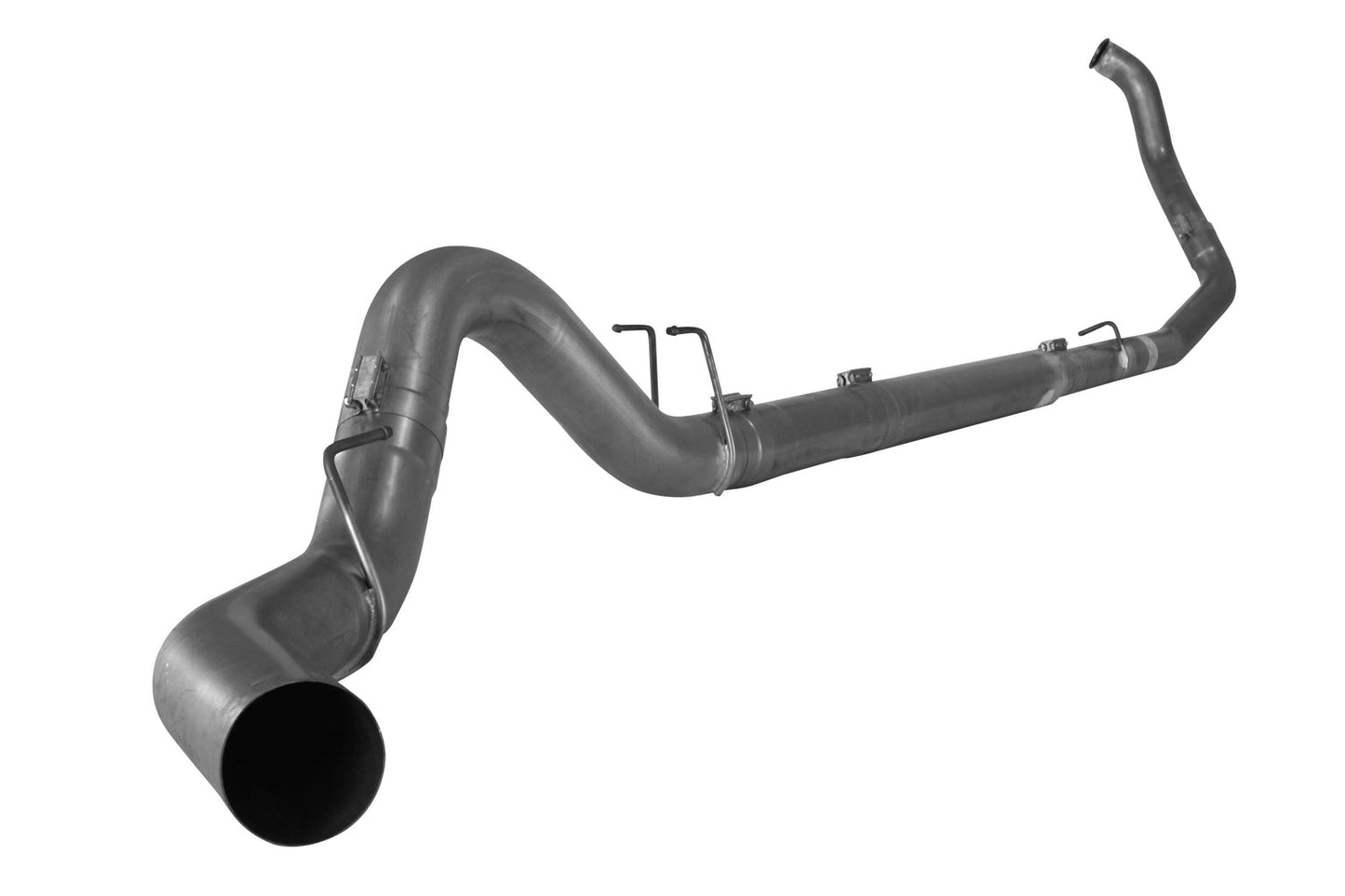 4" Turbo Back Single | 2008-2010 Ford 6.4L F250/F350 Powerstroke Exhaust Flo-Pro Stainless Without Muffler 
