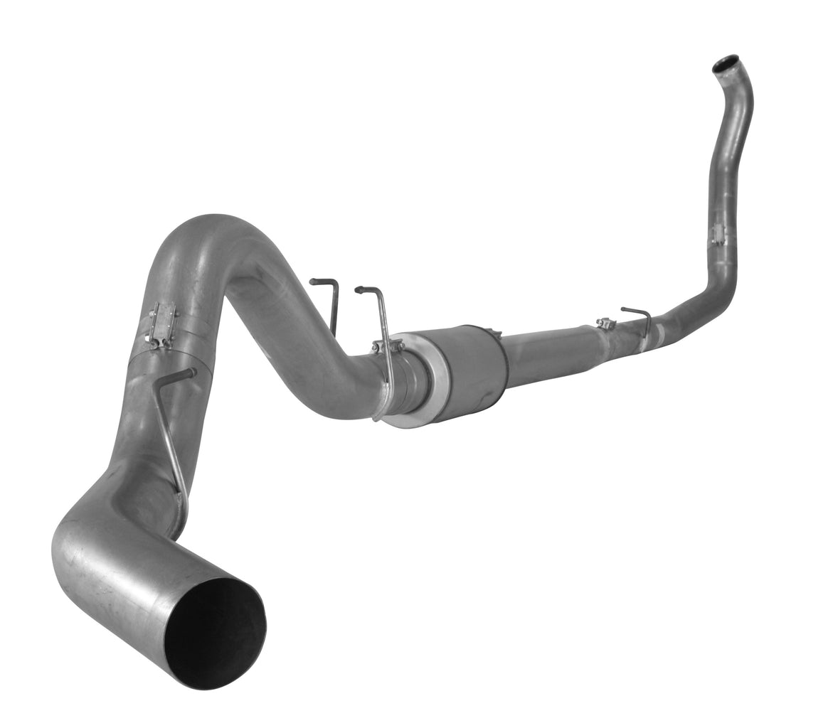 4" Turbo Back Single | 2008-2010 Ford 6.4L F250/F350 Powerstroke Exhaust Flo-Pro Stainless With Muffler 