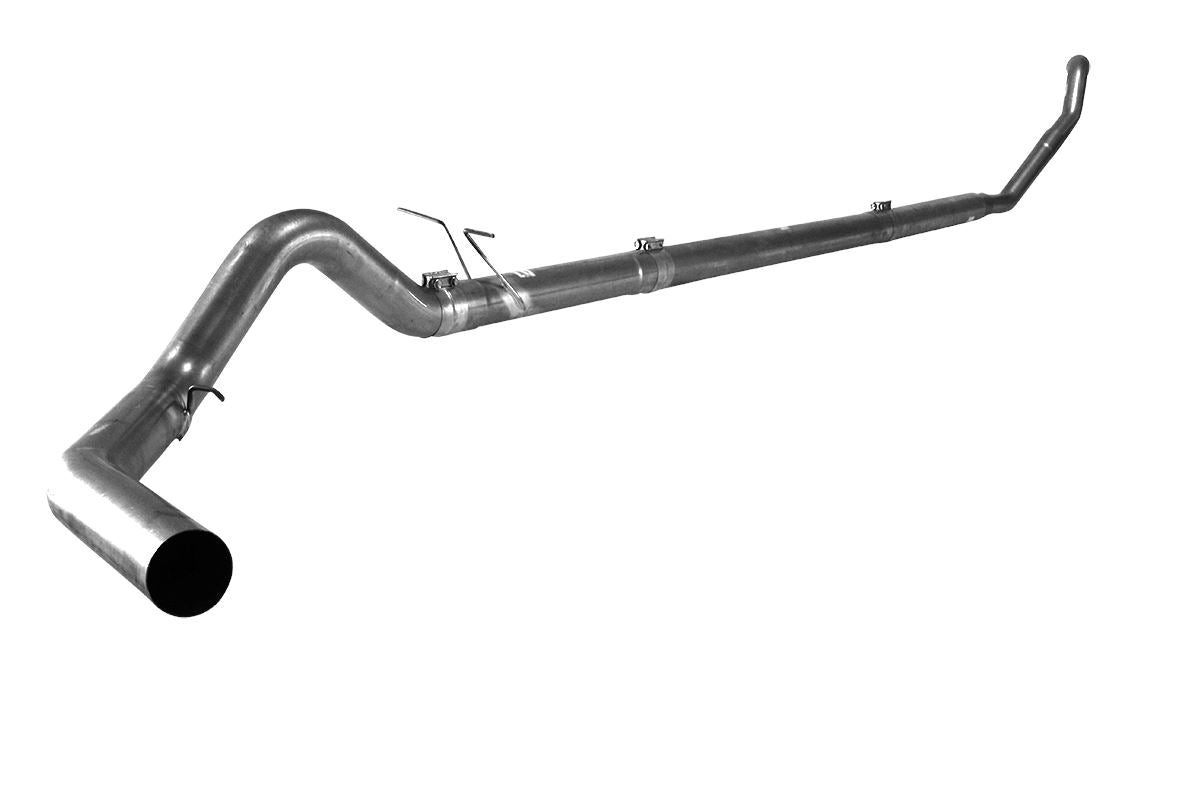 4" Turbo Back Single | 1994-1997.5 Ford 7.3L F250/F350 Powerstroke Exhaust Flo-Pro Stainless Without Muffler 