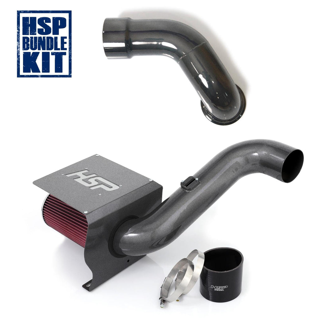 HSP Cold Air Intake Bundle (2007.5-2010 Chevrolet / GMC) Cold Air Intake HSP Diesel Dark Grey 