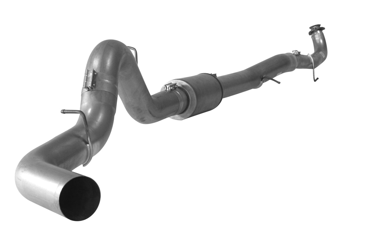 5" Downpipe Back Single | 2015.5-2016 GM 2500/3500 6.6L DURAMAX Exhaust Flo-Pro Aluminized Muffler 