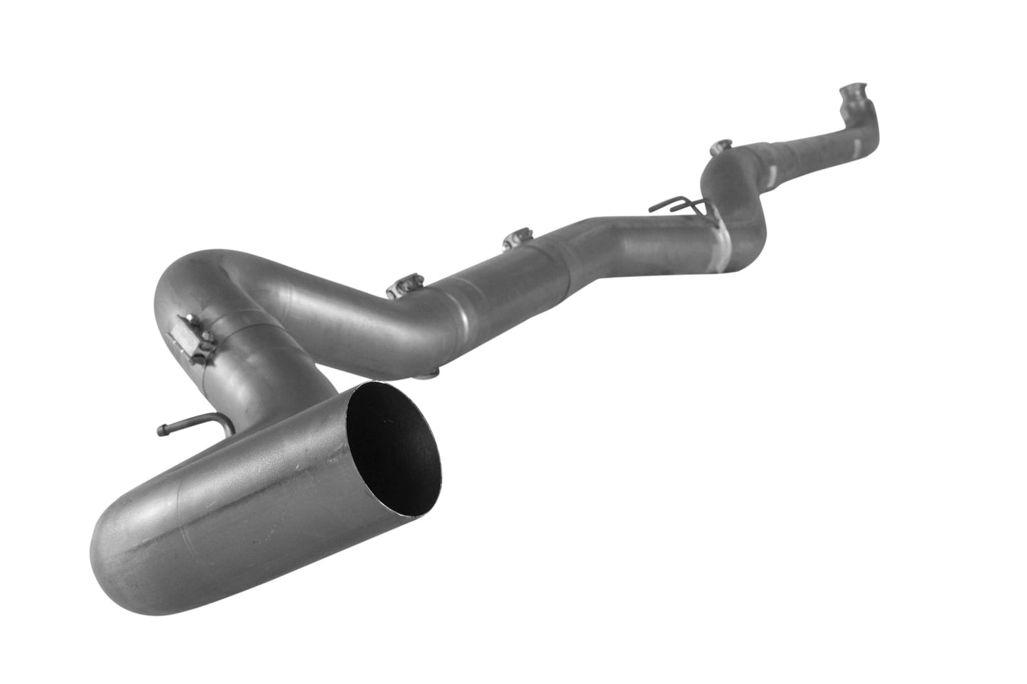 5" Downpipe Back Single | 2007.5-2010 GM 2500/3500 6.6L DURAMAX Exhaust Flo-Pro Stainless No Muffler 