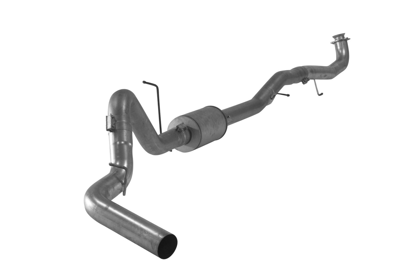 5" Downpipe Back Single | 2017-2019 GM 2500/3500 6.6L DURAMAX L5P Exhaust Flo-Pro Stainless Muffler 
