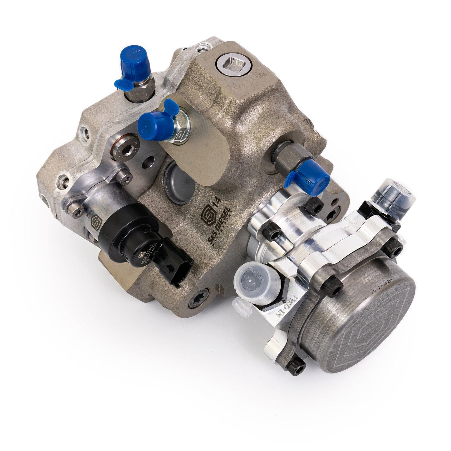 High Pressure CP3 Pump (2003-2018/2021+ Cummins) Fuel System Upgrades S&S Diesel Motorsport 14mm High Speed CP3 w/ Gen2 SP3000 Supply Pump 