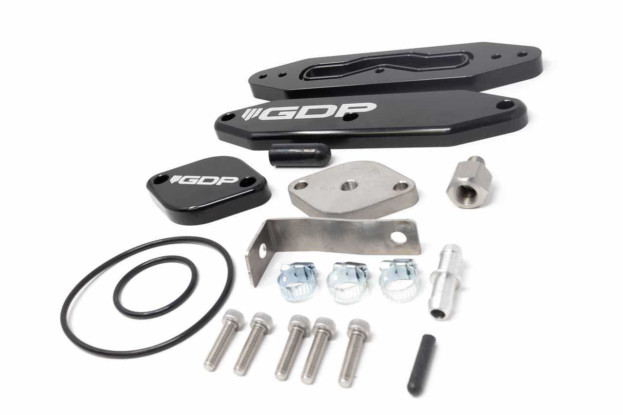 Cooler Upgrade Kit w/ Pass Through plate (17-19 Powerstroke 6.7L)